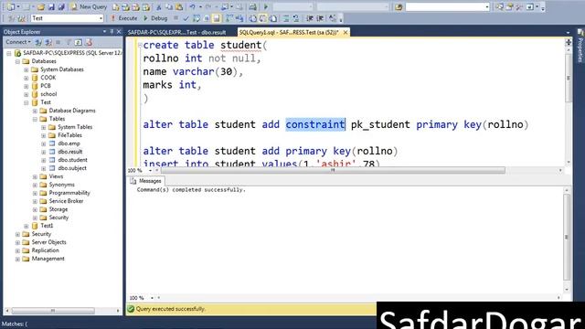 7. Alter Constraint Add or Drop Key Using Alter Command in SQL смотреть онлайн