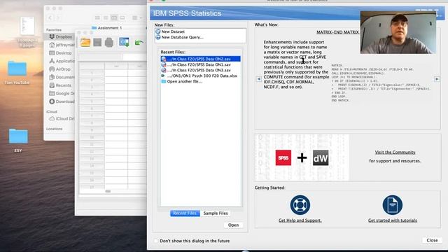 Opening a .sav data file in SPSS смотреть онлайн