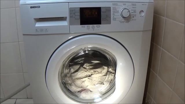 Daily Xpress wash 60 degrees program BEKO WMB 51441 washing machine, test example movie #336 смотреть онлайн