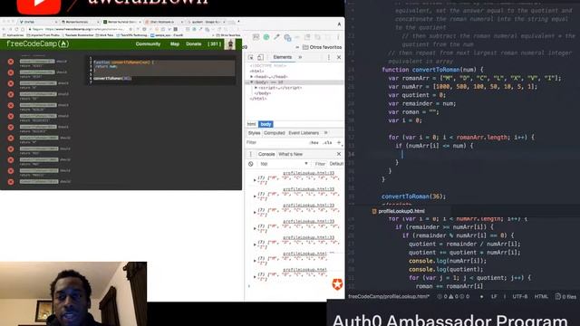 FreeCodeCamp Challenge: Roman Numeral Converter. Taking The Streak To 13! смотреть онлайн