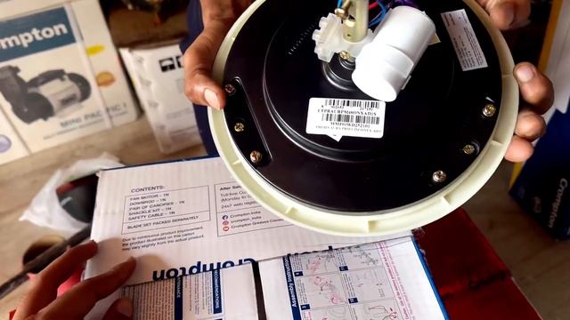 Crompton Aura Prime Anti-Dust Ceiling Fan Onix | 1200 mm 48 inch Dark Brown | UNBOXING смотреть онлайн
