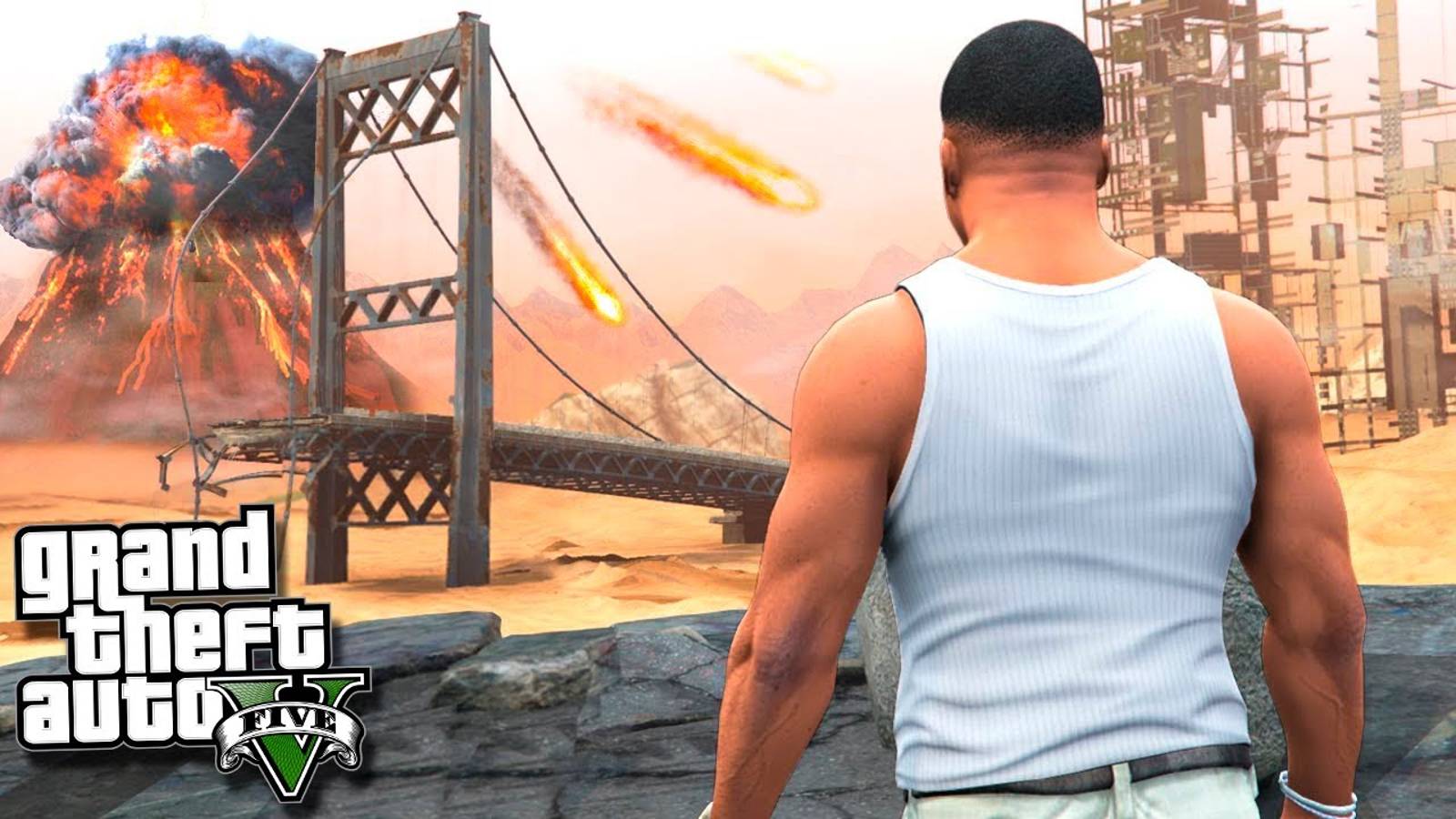 ИЗВЕРЖЕНИЕ ОГРОМНОГО ВУЛКАНА! НАЧАЛО АПОКАЛИПСИСА В ГТА 5 МОДЫ! ОБЗОР МОДА GTA 5 | 1 СЕРИЯ смотреть онлайн