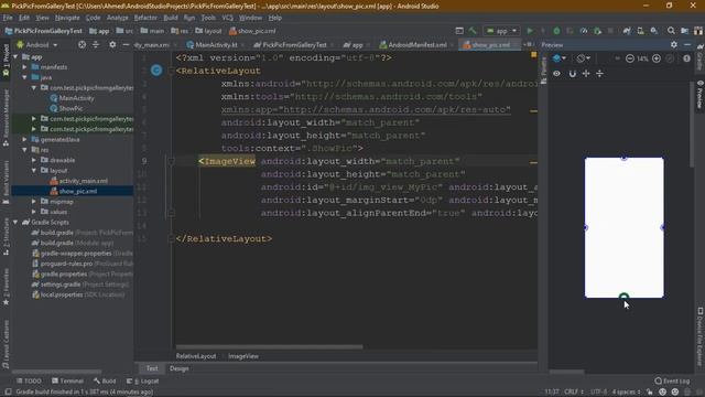 How to pic HD img. from gallery and send it to an other Activity using Kotlin lang. in Android смотреть онлайн