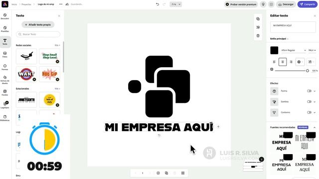 Cómo hacer un LOGO GRATIS Online para NEGOCIO en 2 minutos ? Fácil con fondo transparente ?  2024 смотреть онлайн