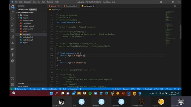 Intro to JavaScript Cont'd смотреть онлайн