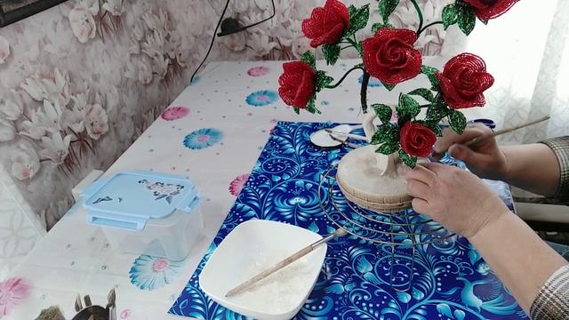 ч.6 дерево с розами. VID 20230324 102324 1