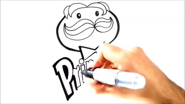 HOW TO DRAW PRINGLES LOGO - HOW TO DRAW FAMOUS LOGOS смотреть онлайн
