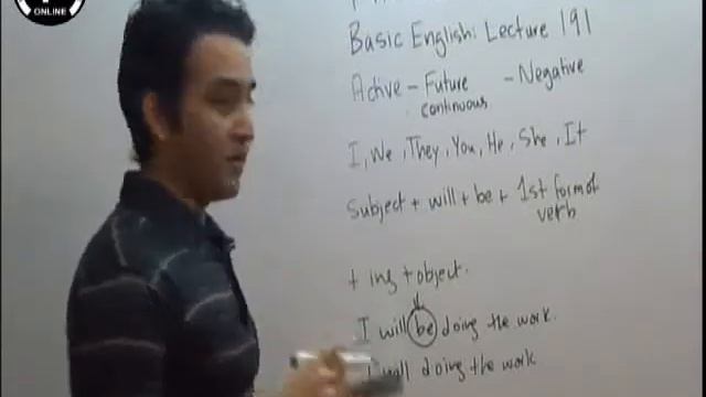basic english lec 191 Future Continuous Negative Tune pk смотреть онлайн