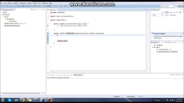 Java MySQL Connection Create Table Database смотреть онлайн