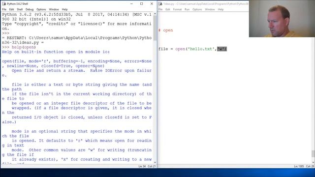 Python Basics Open Function смотреть онлайн