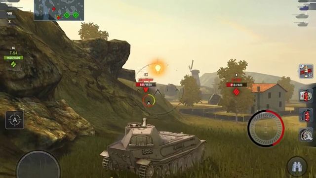 World of tanks blitz iPad Air 2 (Mines) tiers 9 VK 45.02B смотреть онлайн