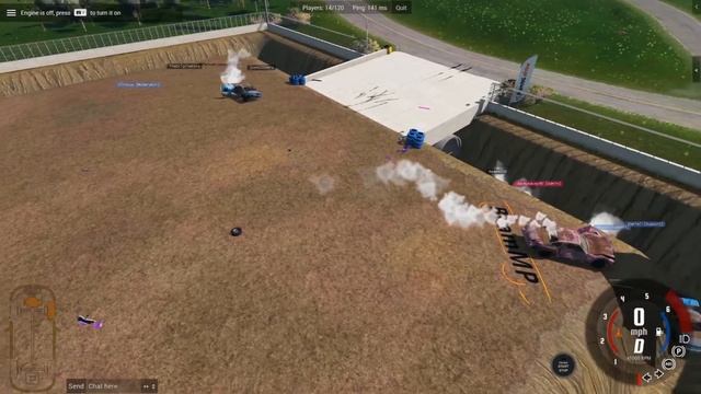 EXTREME Demolition Derby On Top of a Massive Pit! - BeamNG Multiplayer Mod смотреть онлайн