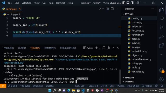 How to use Type Conversions In Python смотреть онлайн