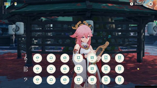 Nezuko's theme in genshin impact Lyre смотреть онлайн