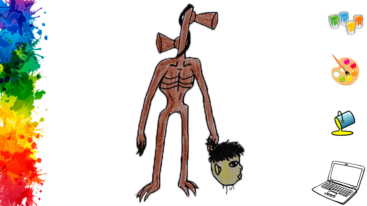 Как нарисовать Сиренеголового поэтапно карандашом смотреть онлайн