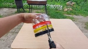 Ветряк из пластиковой бутылки от масла Слобода своими руками Отпугиватель птиц и кротов