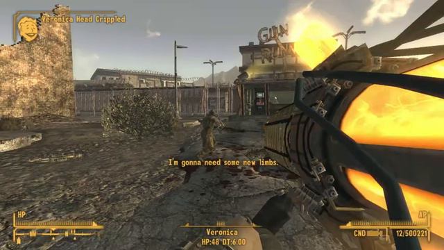 Fallout New Vegas - Veronica gets owned (Tesla-Beaton Prototype) смотреть онлайн