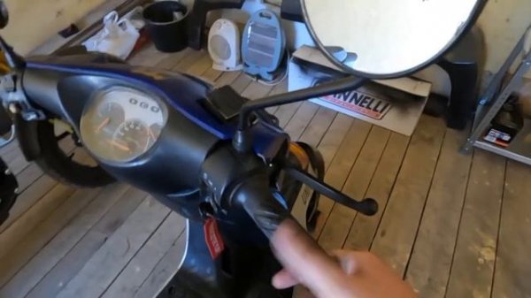 Купил ребенку новый скутер ABM tornado-s.