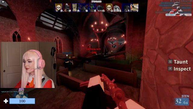 PLAYING ARSENAL AS ZERO TWO IRL lol (Arsenal Roblox) смотреть онлайн