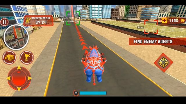 Rhino Robot Truck Robot Car: Helicopter Robot Game 21 - Android Gameplay смотреть онлайн