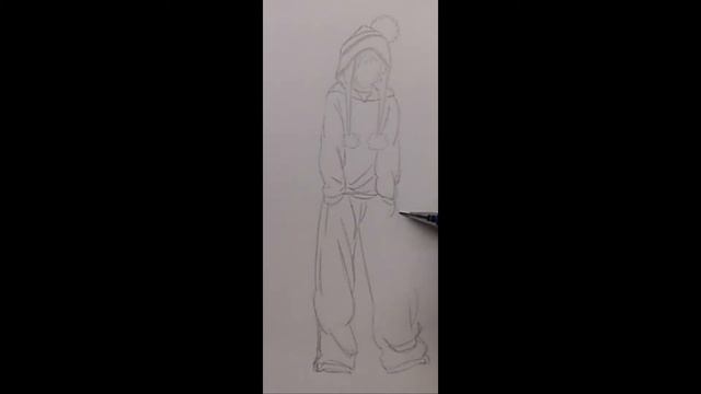 Как нарисовать одежду штаны, кофту, щапку мужскую смотреть онлайн