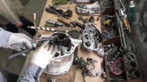 новая КПП днепр . разборка и дефектовка КПП мотоцикла днепр  мт .