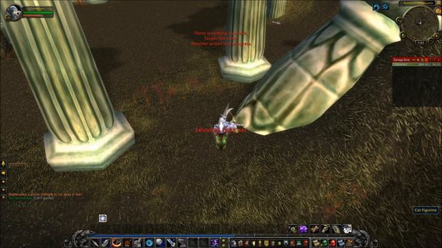 WoW Level 20 Nightelf Hunter Taming Ghost Cat In Darkshore