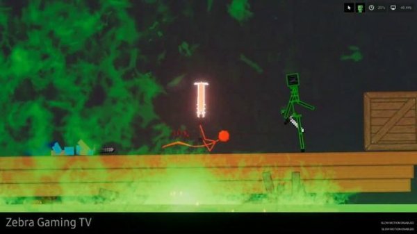 Stick Fight vs Minecraft in Acid Swamps Map - People Playground 1.19.2