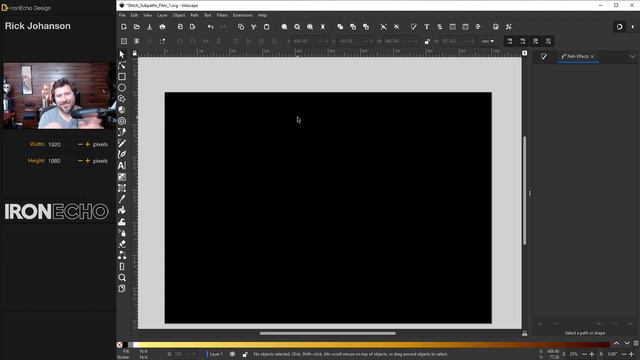 Inkscape Graphic Design Tutorial: How To Make Abstract Backgrounds With Stitch Sub-Paths LPE Tool