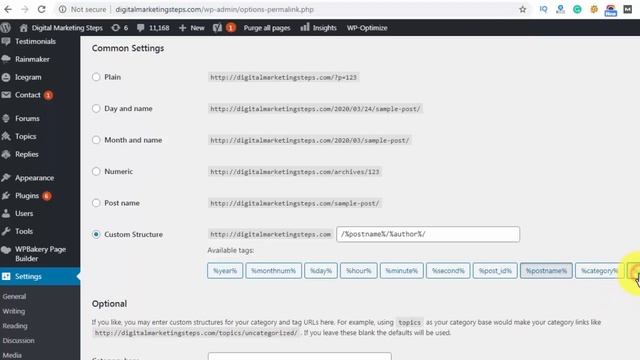 How To Create Permalink in WordPress | WordPress Permalink Settings смотреть онлайн