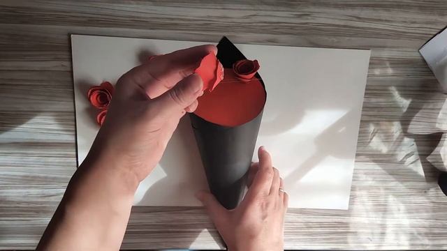 | БУМАЖНЫЙ МИР | Красивый букет роз из бумаги смотреть онлайн