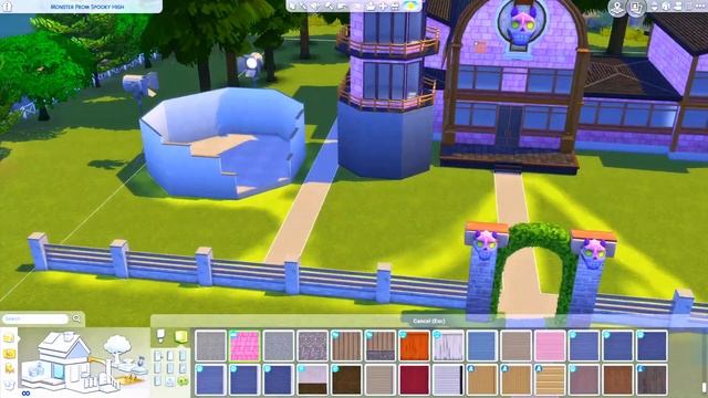 Spooky High School *Monster Prom*| The Sims 4 Realm of Magic Speed Build смотреть онлайн