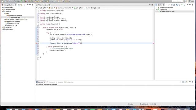Parse an HTML page in Java with JSoup смотреть онлайн