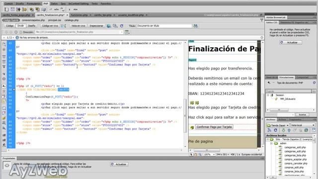 How to make an online shop with Dreamweaver and PHP. Chapter 33 смотреть онлайн