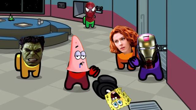 Marvel vs Spongebob Among Us distraction animation Astronomia Meme Coffin Dance COVER смотреть онлайн