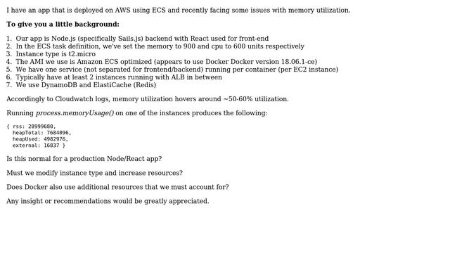 DevOps & SysAdmins: Production-ready Node/React app - memory utilization issues смотреть онлайн