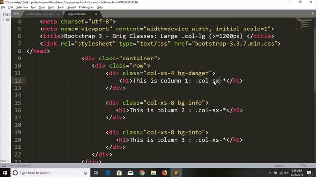 Bootstrap 3 intro part-05 | Bootstrap3 Grid | Bootstrap 3 tutorial | Bootstrap 3 basic смотреть онлайн