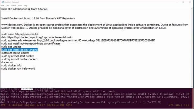 Install Docker on Ubuntu 16 from Docker’s APT Repository смотреть онлайн