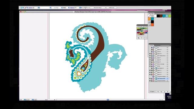 How to create a pattern in Illustrator: Paisley смотреть онлайн