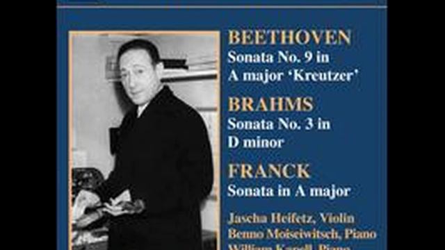 Beethoven - Violin Sonata no.9 "Kreutzer" - 1st movt (Heifetz) смотреть онлайн