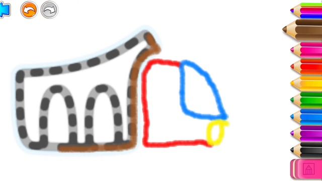 vehiculos recopilación - Bini bambini - colorear, dibujar y pintar para niños - aprender los colore смотреть онлайн