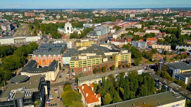 Панорама Калининграда от Двухъярусного моста до площади Победы смотреть онлайн