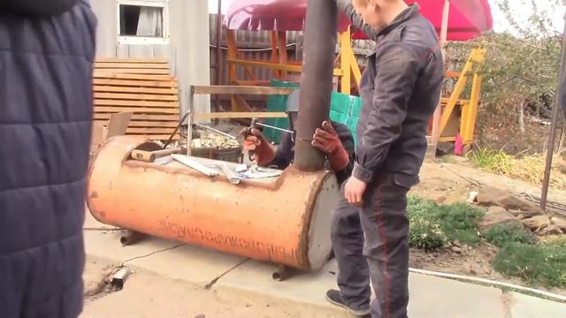 Установка котла в баню смотреть онлайн