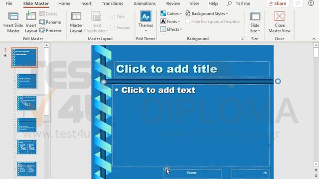 In the open template delete the date and footer placeholders from the slide master. Then save... смотреть онлайн