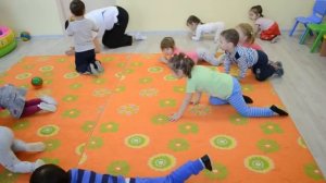 под муз. Е. Железновой гимнастика, частный детский сад «Академия талантов»