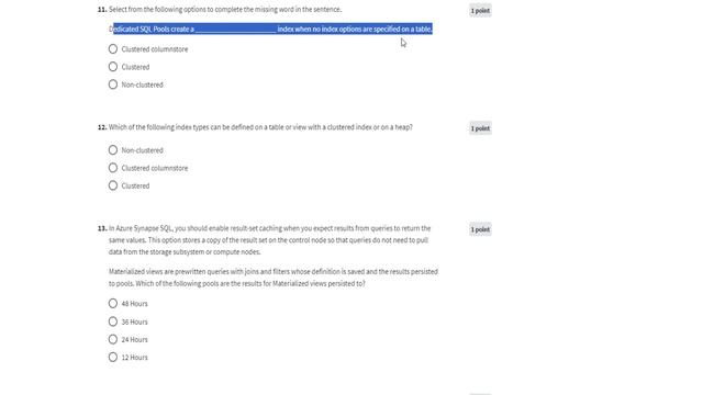 Data Warehousing with Microsoft Azure Synapse Analytics Week 6 | Course Practice Exam Quiz Answers, смотреть онлайн