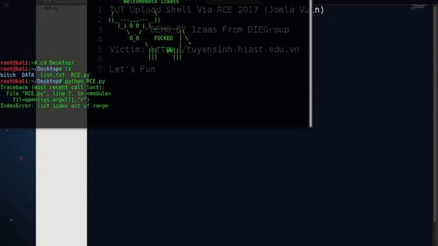 [Joomla] Upload shell via RCE смотреть онлайн