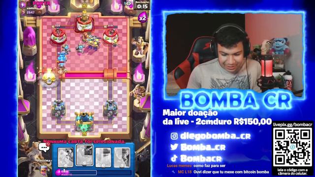 PUSH INSANO NO TOP GLOBAL - CLASH ROYALE - LIVE смотреть онлайн