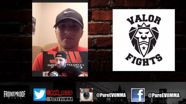 Valor Fights 41: Thomas Wooley Ammy Champion talks with Pure EVil MMA смотреть онлайн