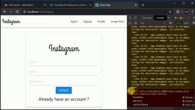 #19 Working on user signup by posting data | MERN stack tutorial | Instagram clone смотреть онлайн